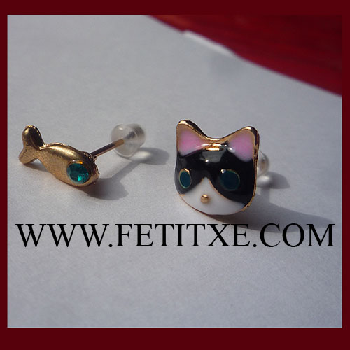 PENDIENTES GATO-PEZ 8503